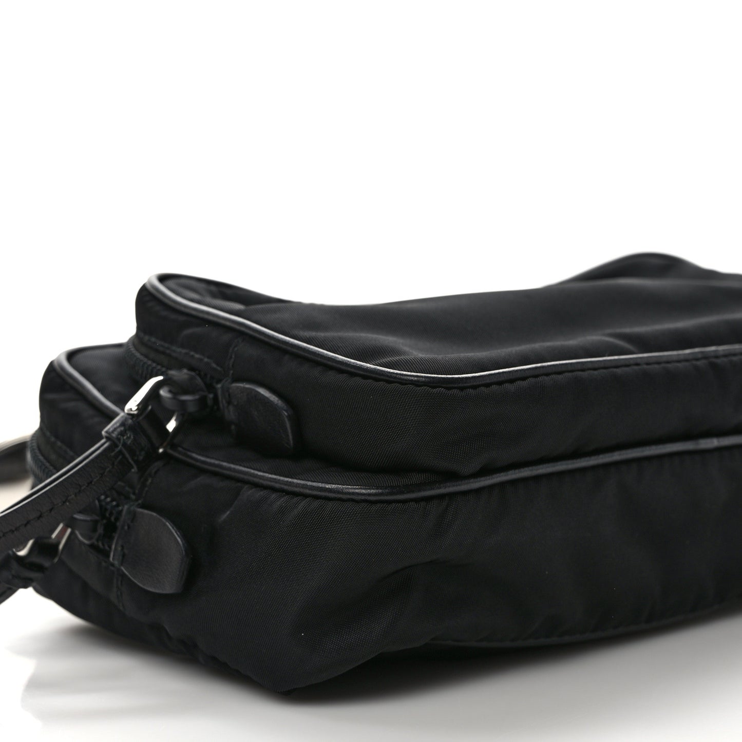 Re-Nylon Saffiano Belt Bag L Black