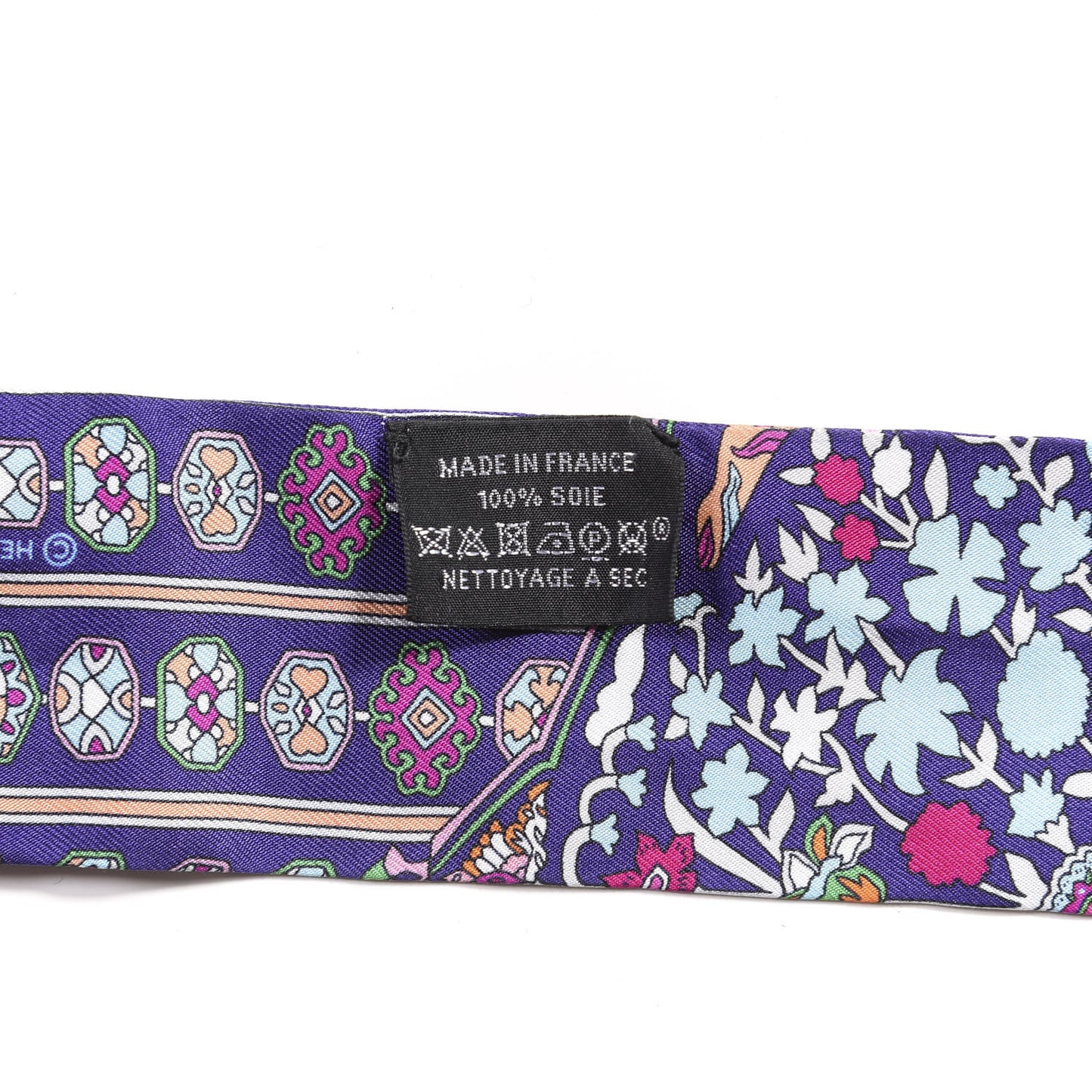 Silk Tapis Persans Twilly Vert Bleu Fuchsia