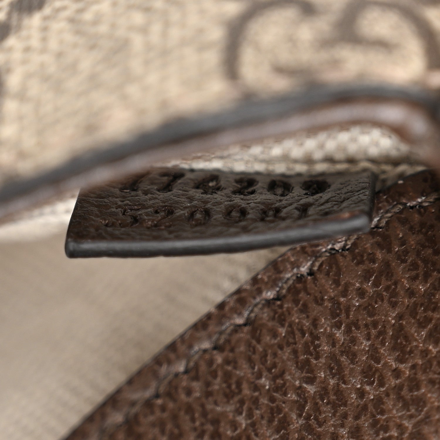 Gucci GG Supreme Monogram Mini Horsebit 1955 Asymmetric Shoulder Bag Beige Ebony 7 of 10