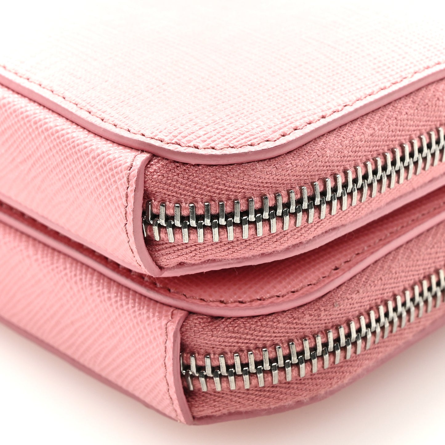 Saffiano Mini Triangle Crossbody Pouch Petalo