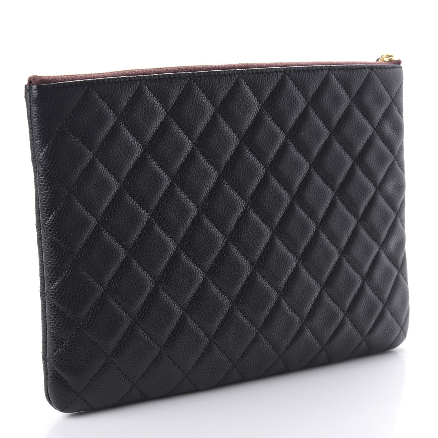 Caviar Quilted Medium Cosmetic Case Black