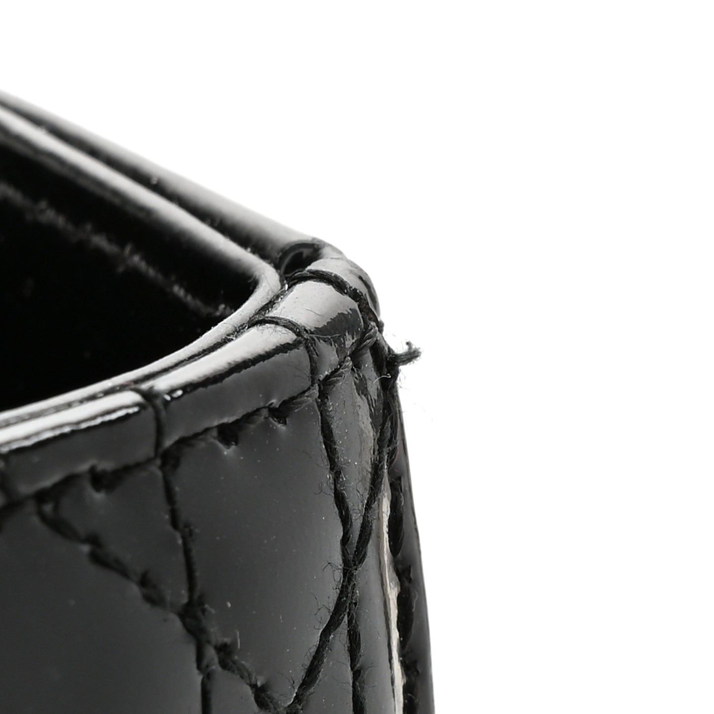 Patent Cannage Medium Lady Dior Black
