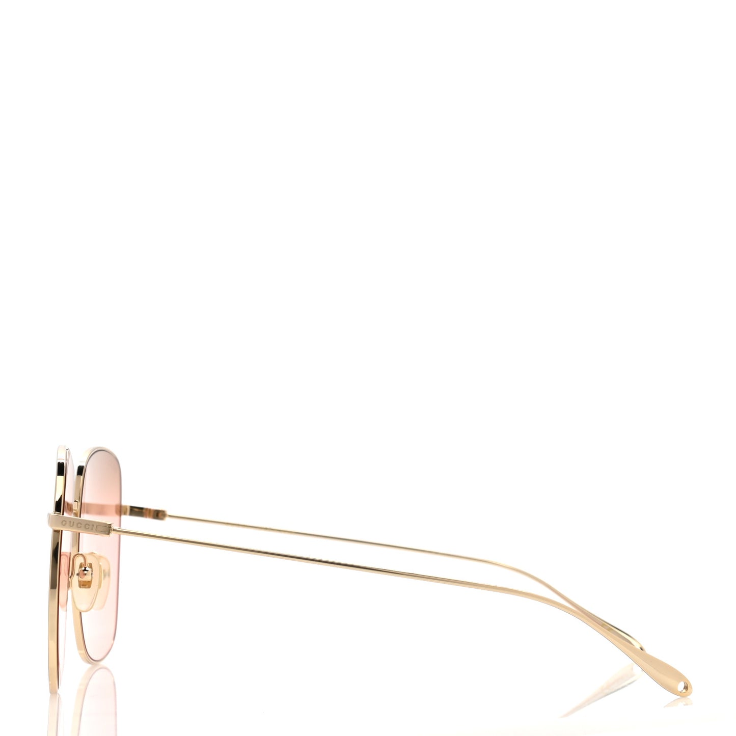 Metal Fork Square Frame Sunglasses GG0818SA Pink