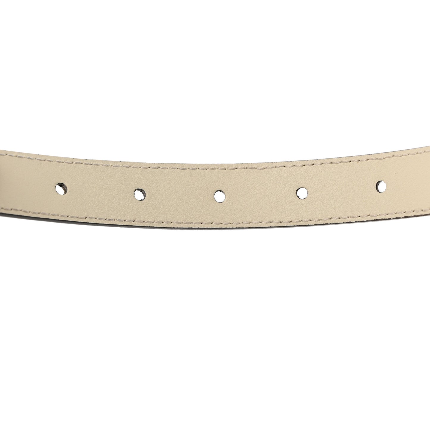 Calfskin Double G 20mm Belt 85 34 Mystic White