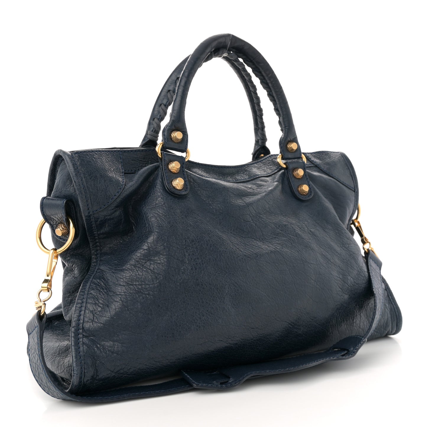 Agneau Giant 12 Gold Hardware City Bleu Obscur