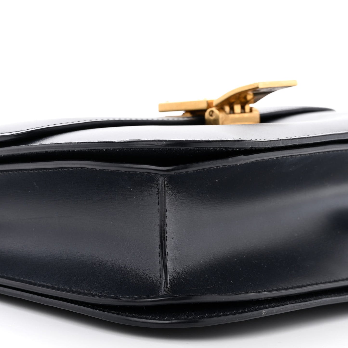 Smooth Calfskin Medium Classic Box Flap Bag Dark Blue