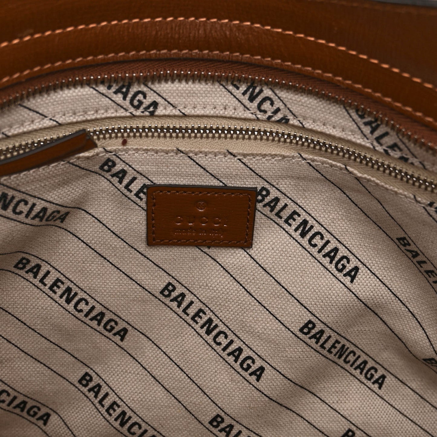 X GUCCI GG Monogram Azalea Calfskin Neo Classic Silver Hardware Medium City Beige Ebony Brown Sugar