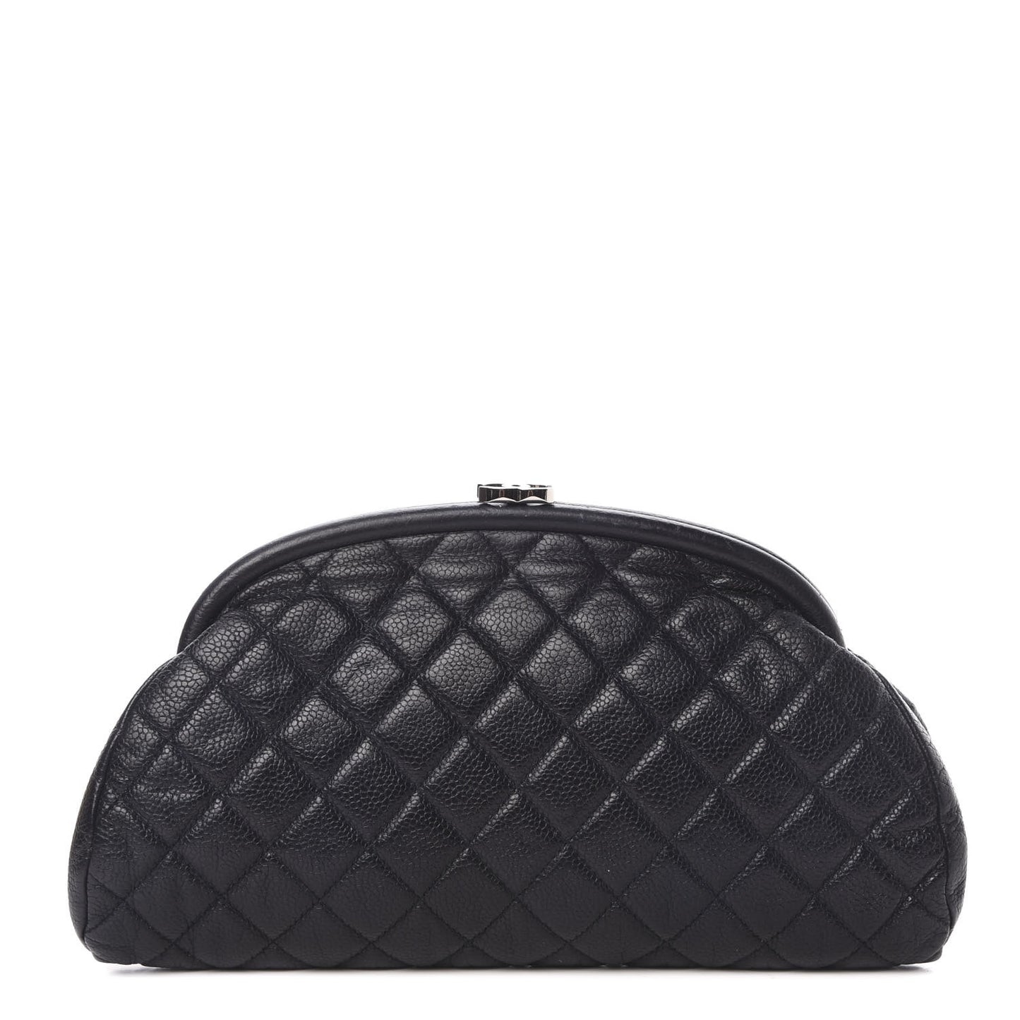 Caviar Quilted Timeless Clutch Black