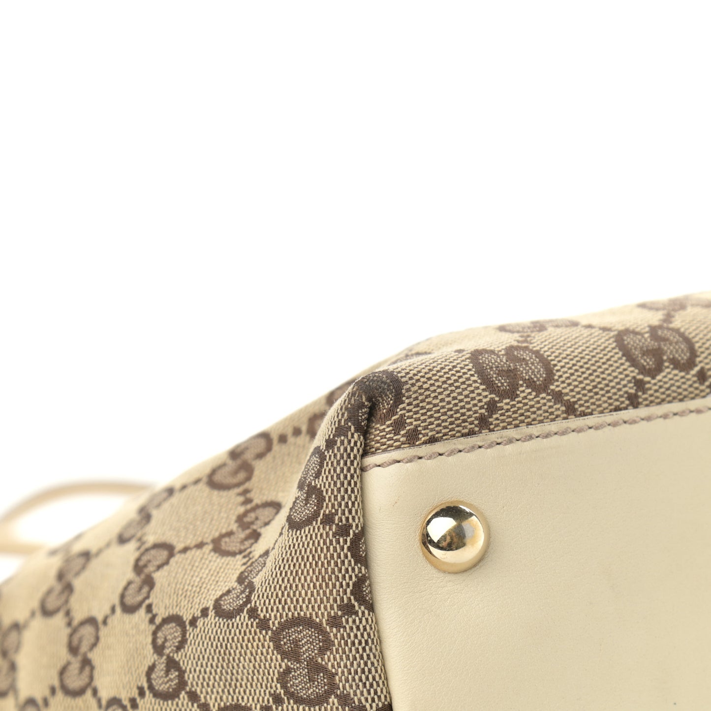 Monogram Medium New Britt Tote Off White