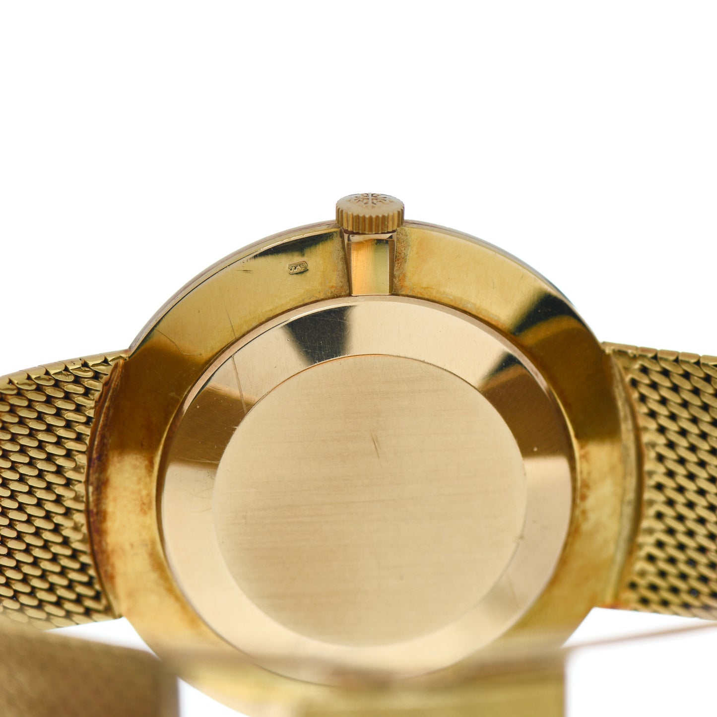 18K Yellow Gold 34mm Calatrava Manual Winding Watch Champagne 3484