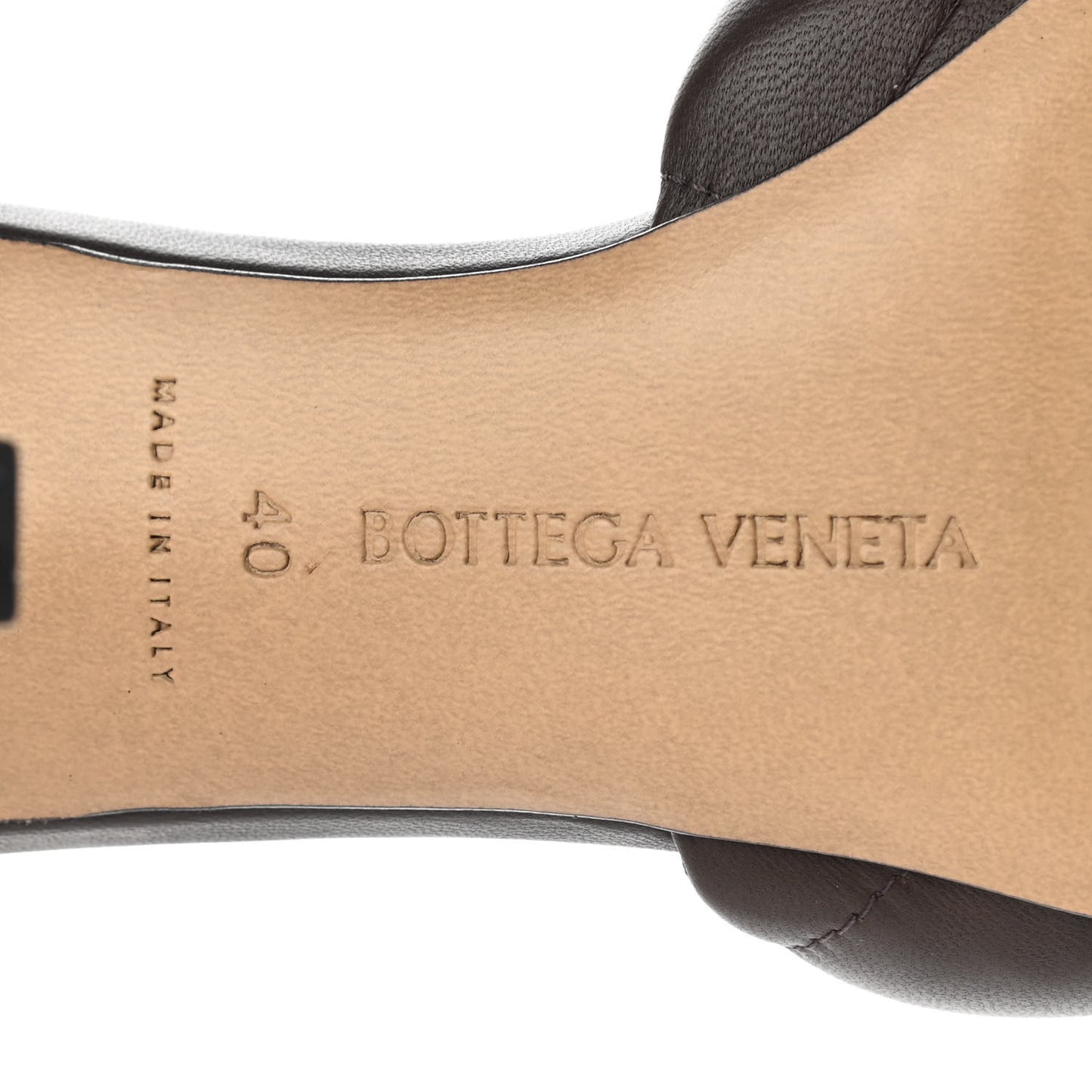 Nappa Matelasse Padded Mule Sandals 40 Chocolate
