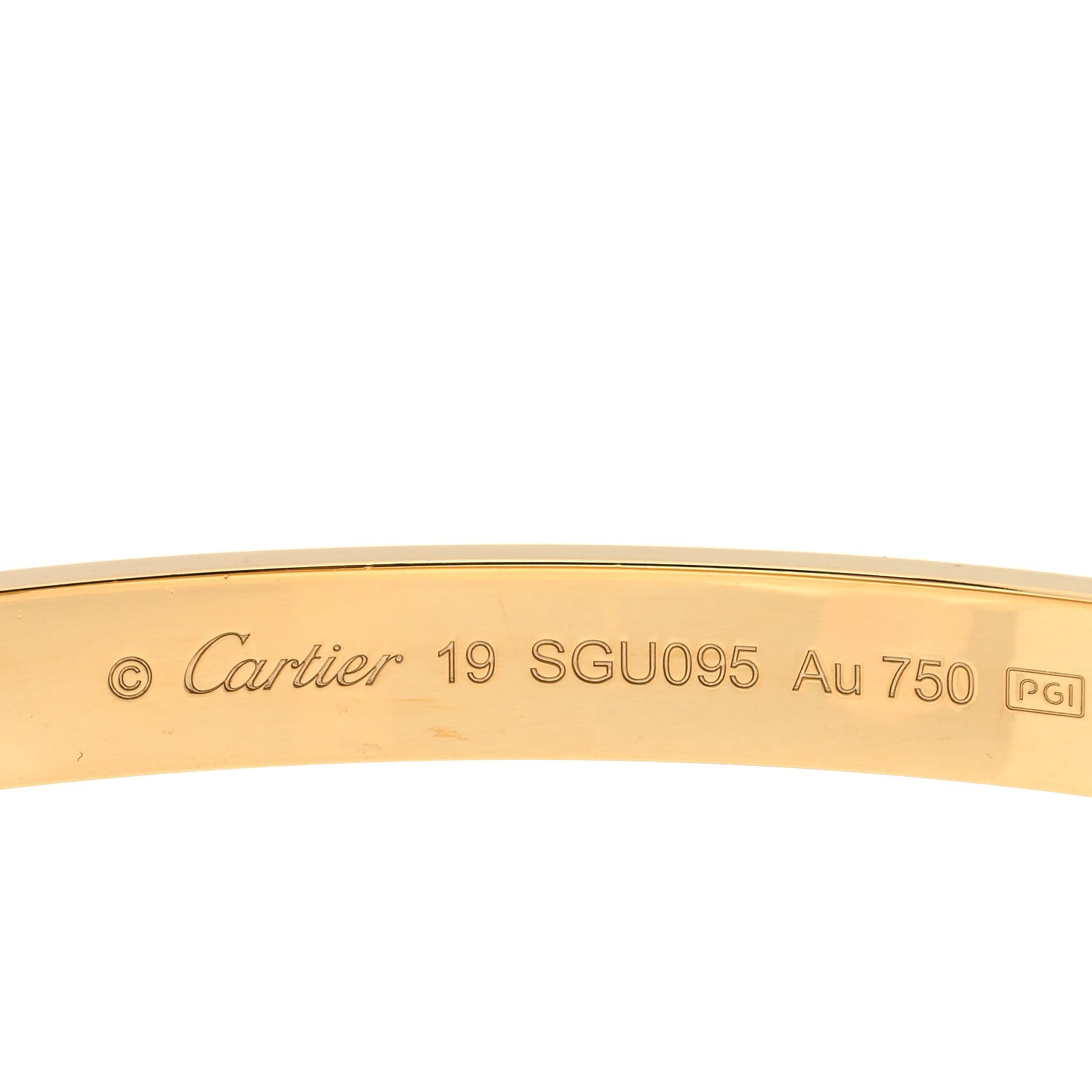 Cartier 18K Yellow Gold LOVE Bracelet 19 3 of 3