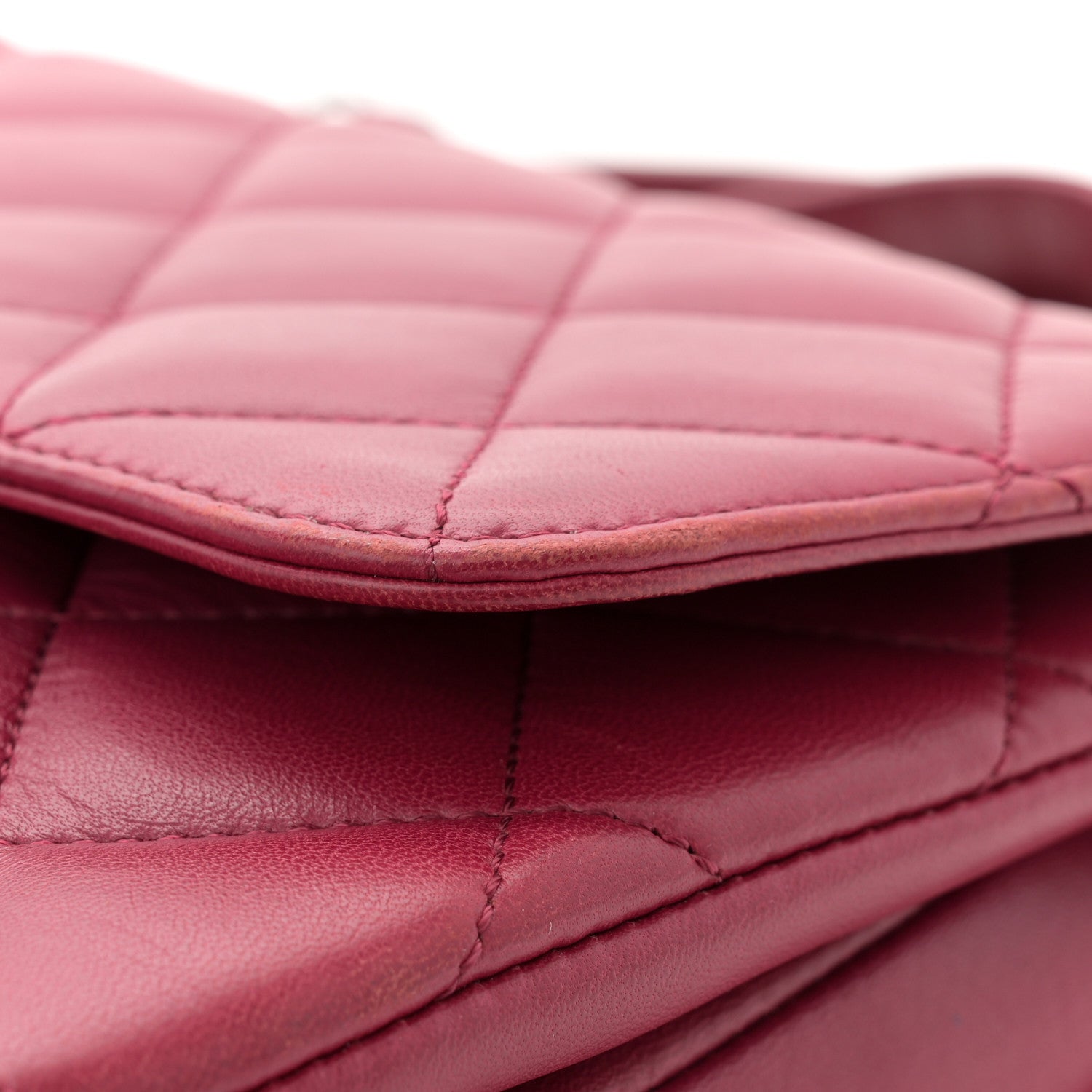 Chanel Lambskin Quilted Medium Trendy CC Flap Dual Handle Bag Dark Pink 14 of 16