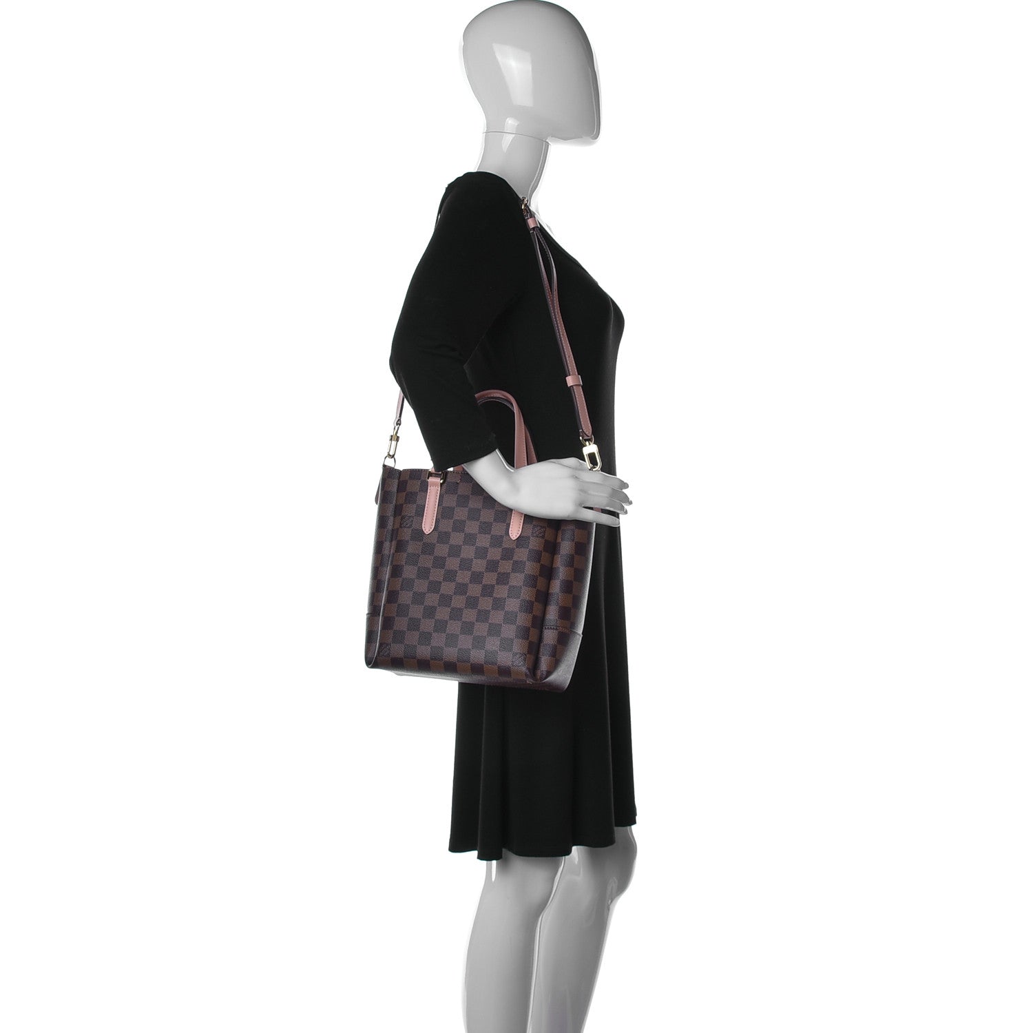 Louis Vuitton Damier Ebene Belmont PM Venus Pink 2 of 10