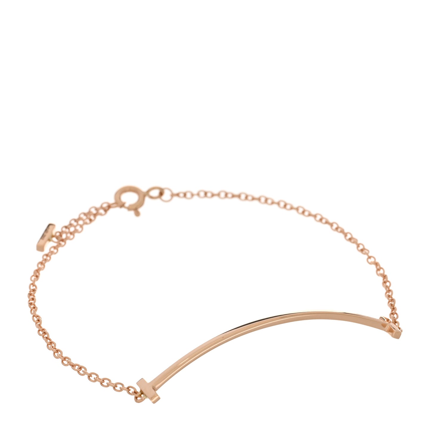 18K Rose Gold T Smile Bracelet