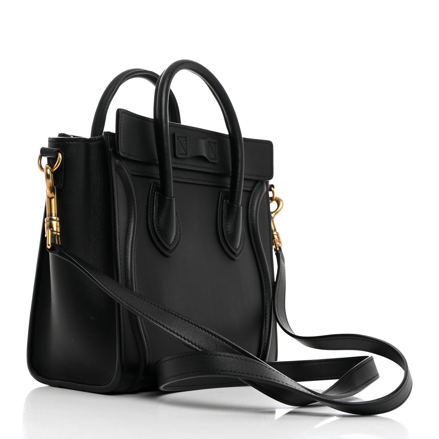 Smooth Calfskin Nano Luggage Black