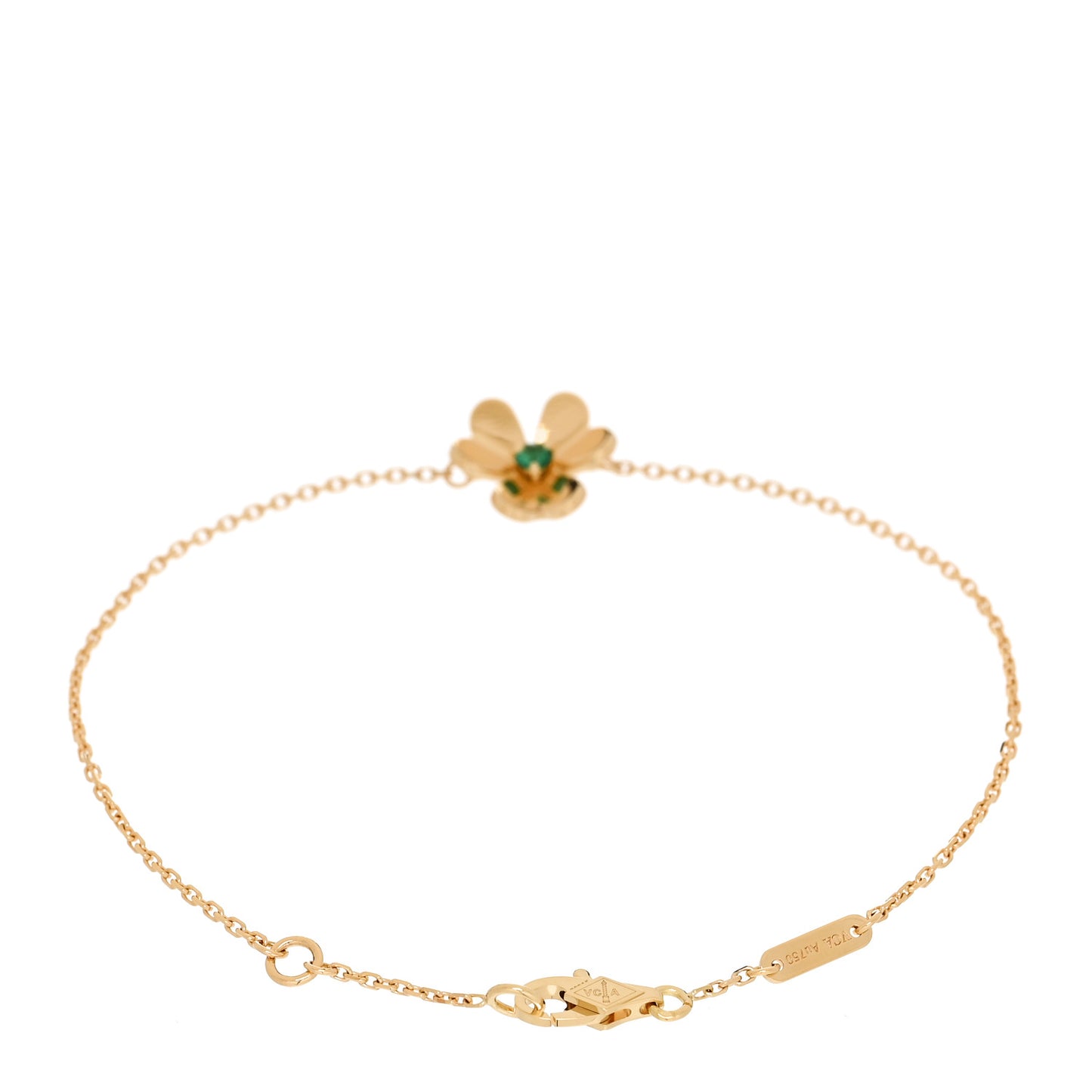 18K Yellow Gold Emerald Mini Frivole Bracelet