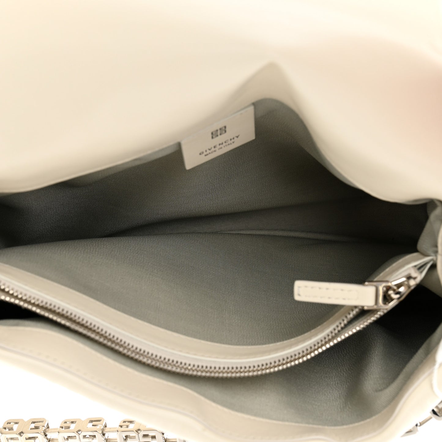 Soft Calfskin 4G Embossed Medium Shoulder Bag Ivory
