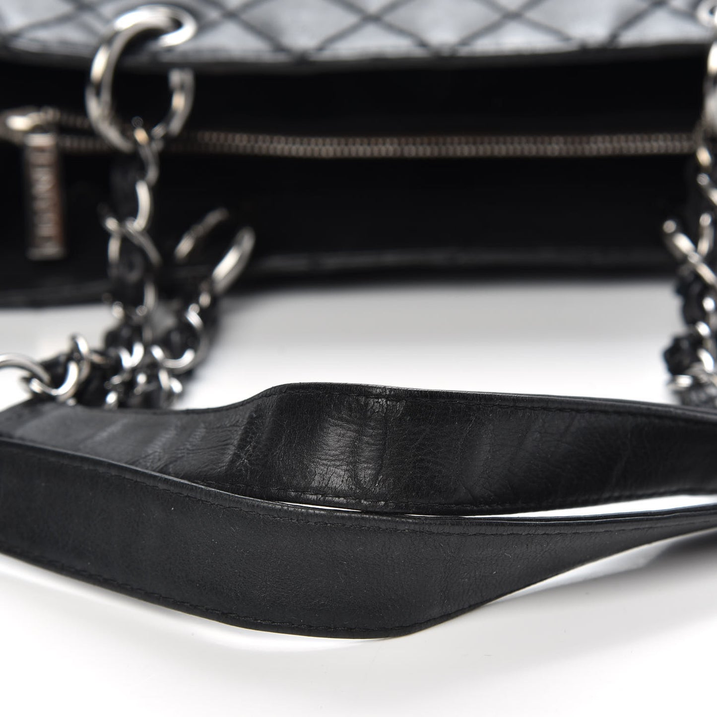 Calfskin Quilted Grand Shopping Tote GST Black