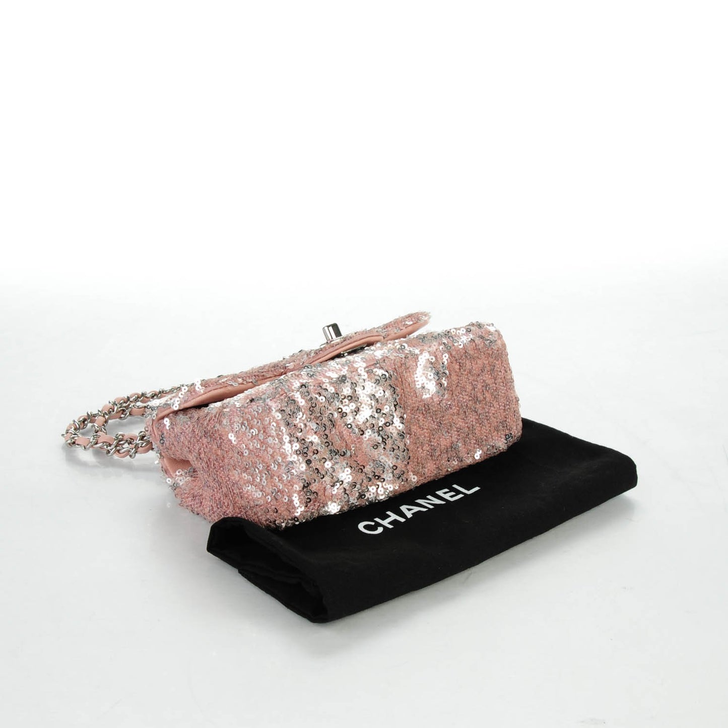 Sequin Mini Flap Pink