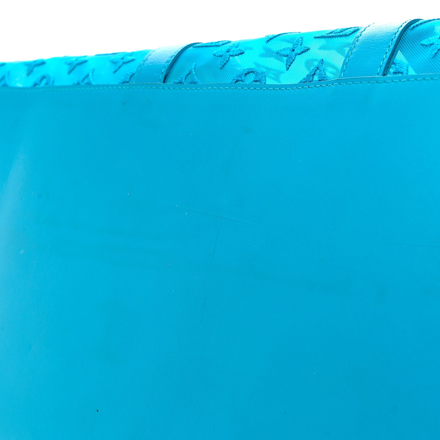 Monogram See Through Keepall Triangle Bandouliere 50 Turquoise