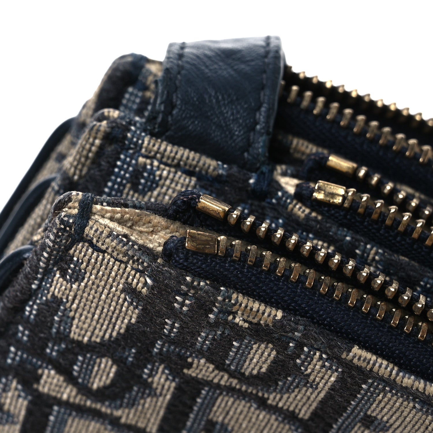 Christian Dior Oblique Saddle Pouch With Strap Navy Blue 17 of 20