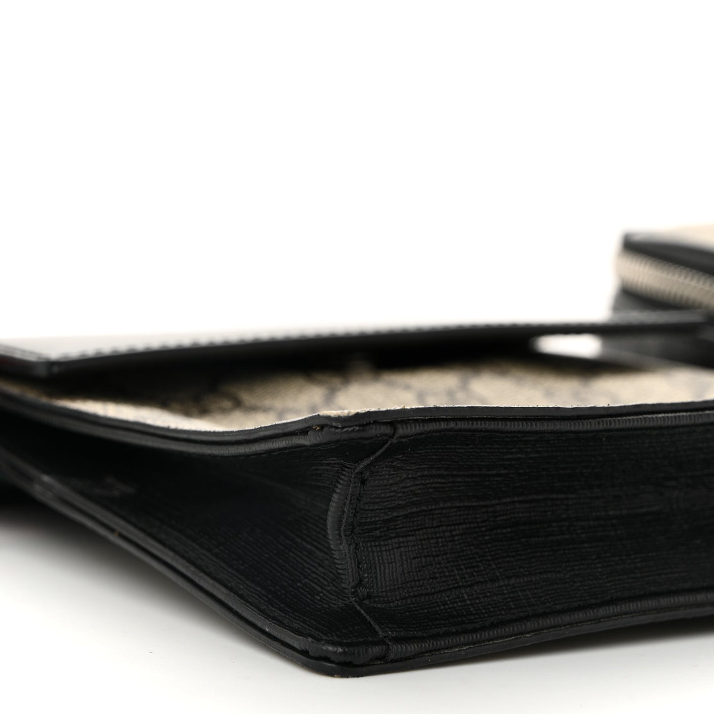 GG Supreme Monogram Web Belt Bag Black