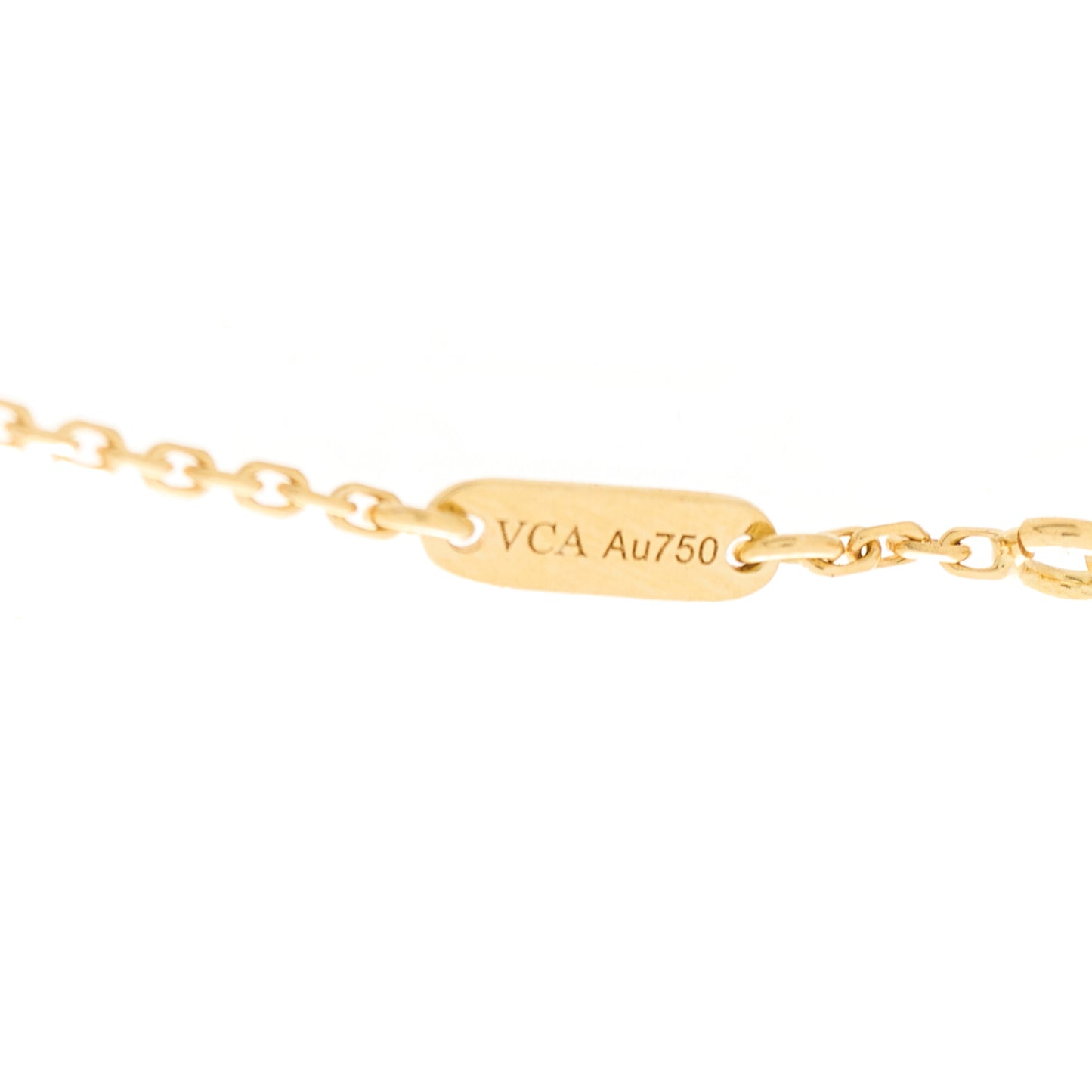 18K Yellow Gold Mother of Pearl Sweet Alhambra Bracelet