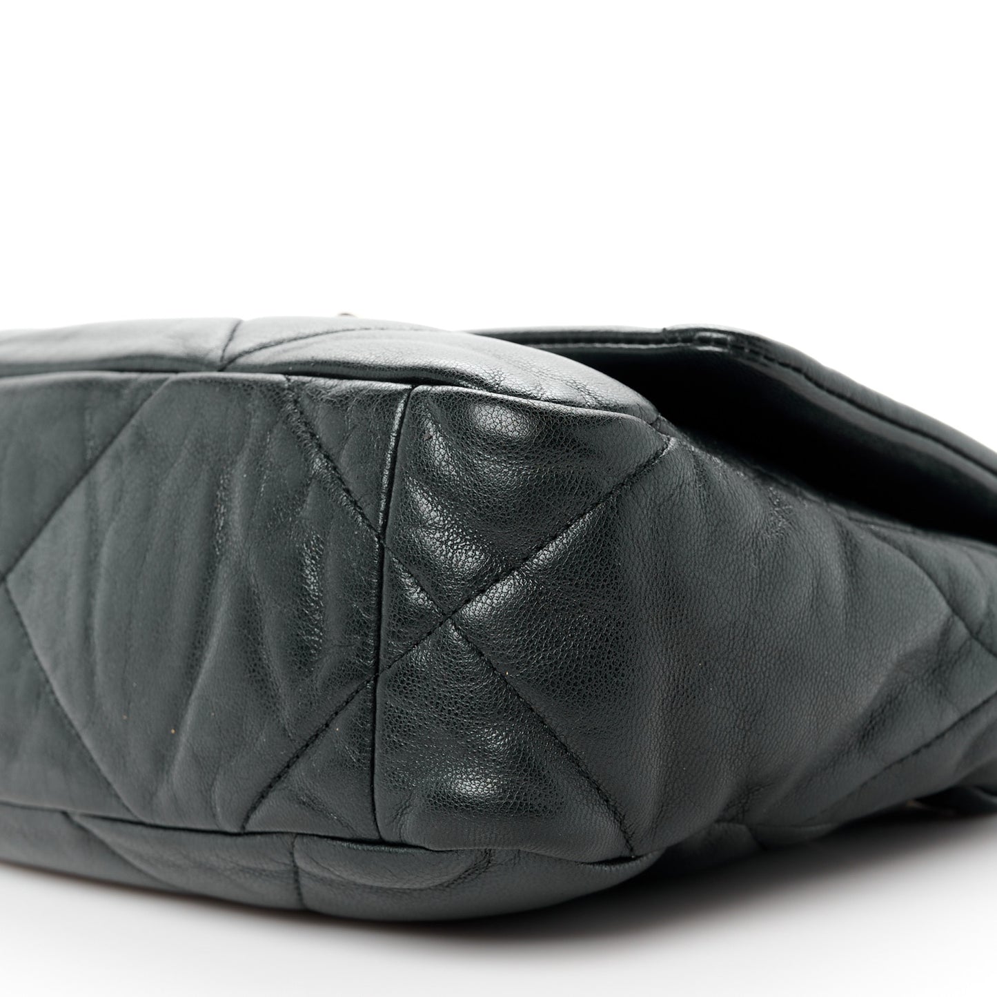 Goatskin Quilted Medium Chanel 19 Flap Black