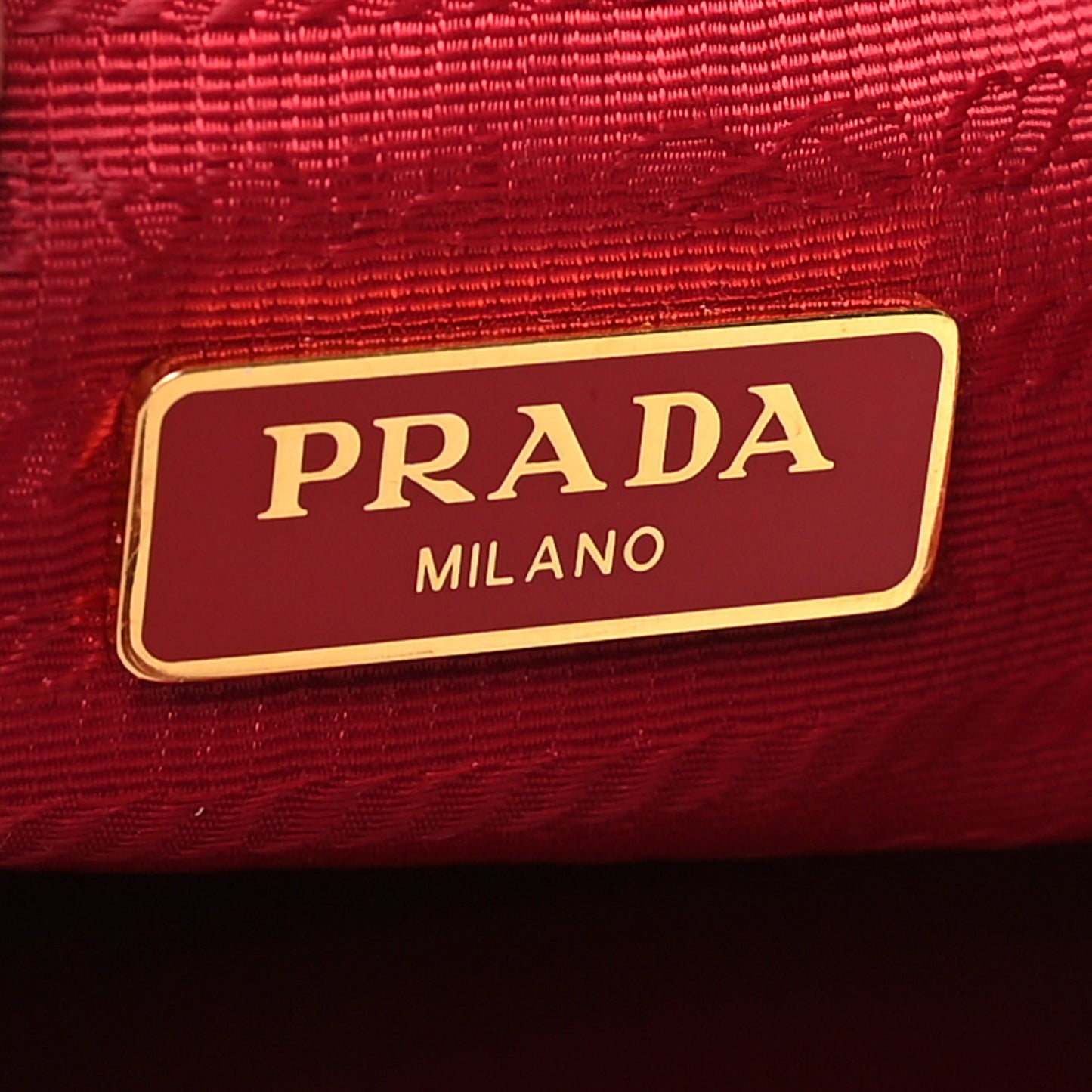Nylon Vela Saffiano Mini Bucket Crossbody Bag Fuoco