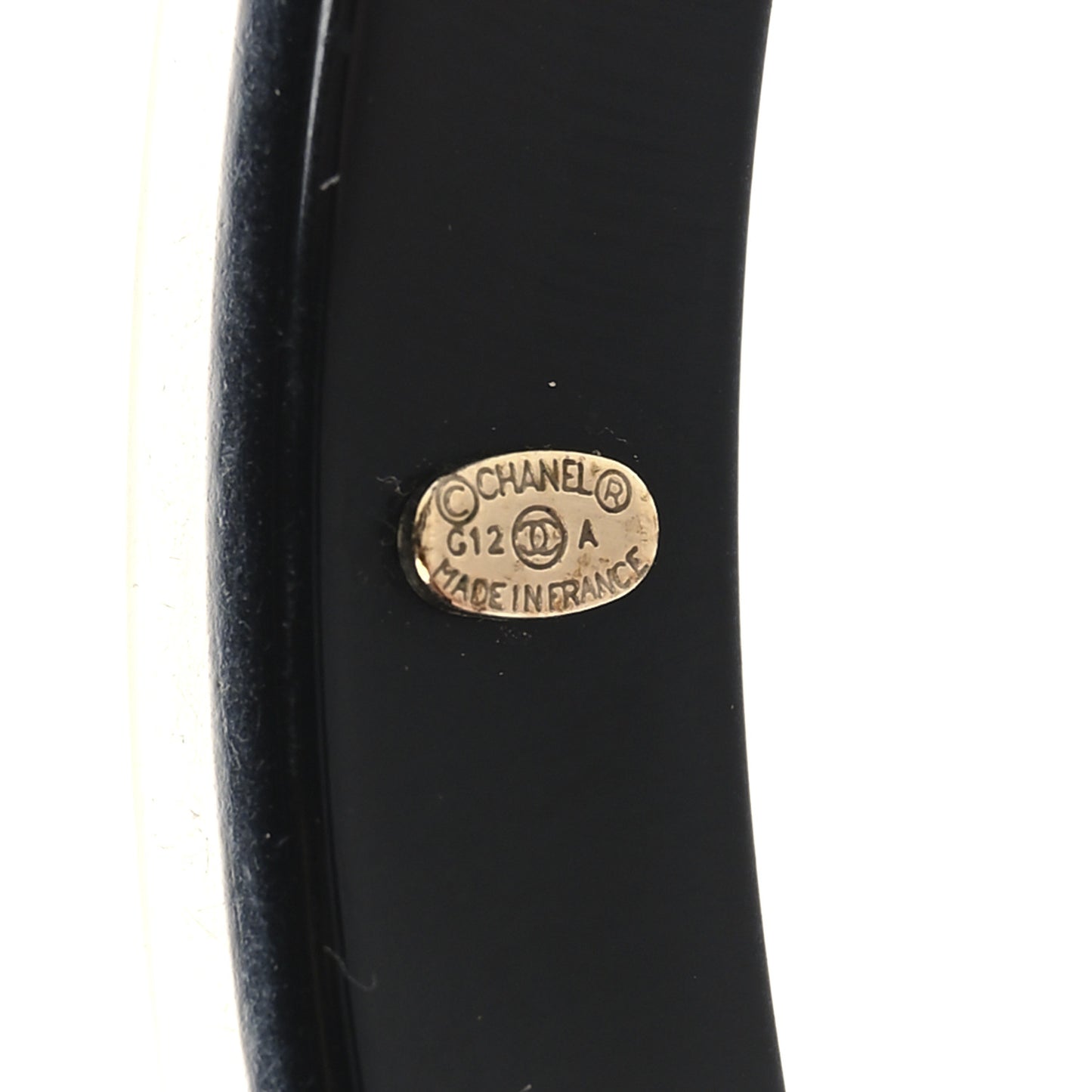 Resin Pearl CC Bangle Black