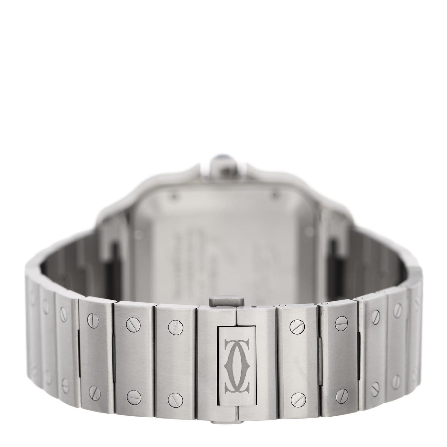 Stainless Steel 39.8mm Santos De Cartier Automatic Watch Grey