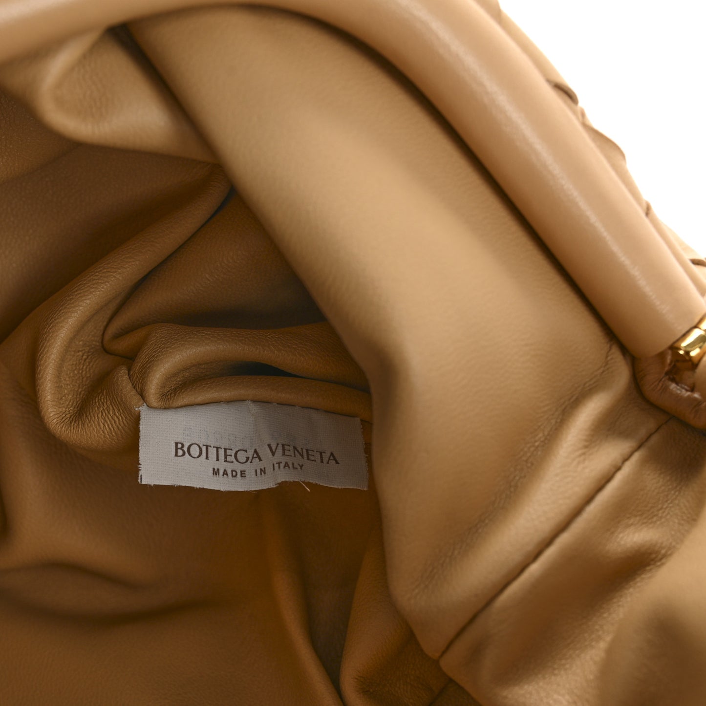 Nappa Maxi Intrecciato The Pouch Oversized Clutch Almond