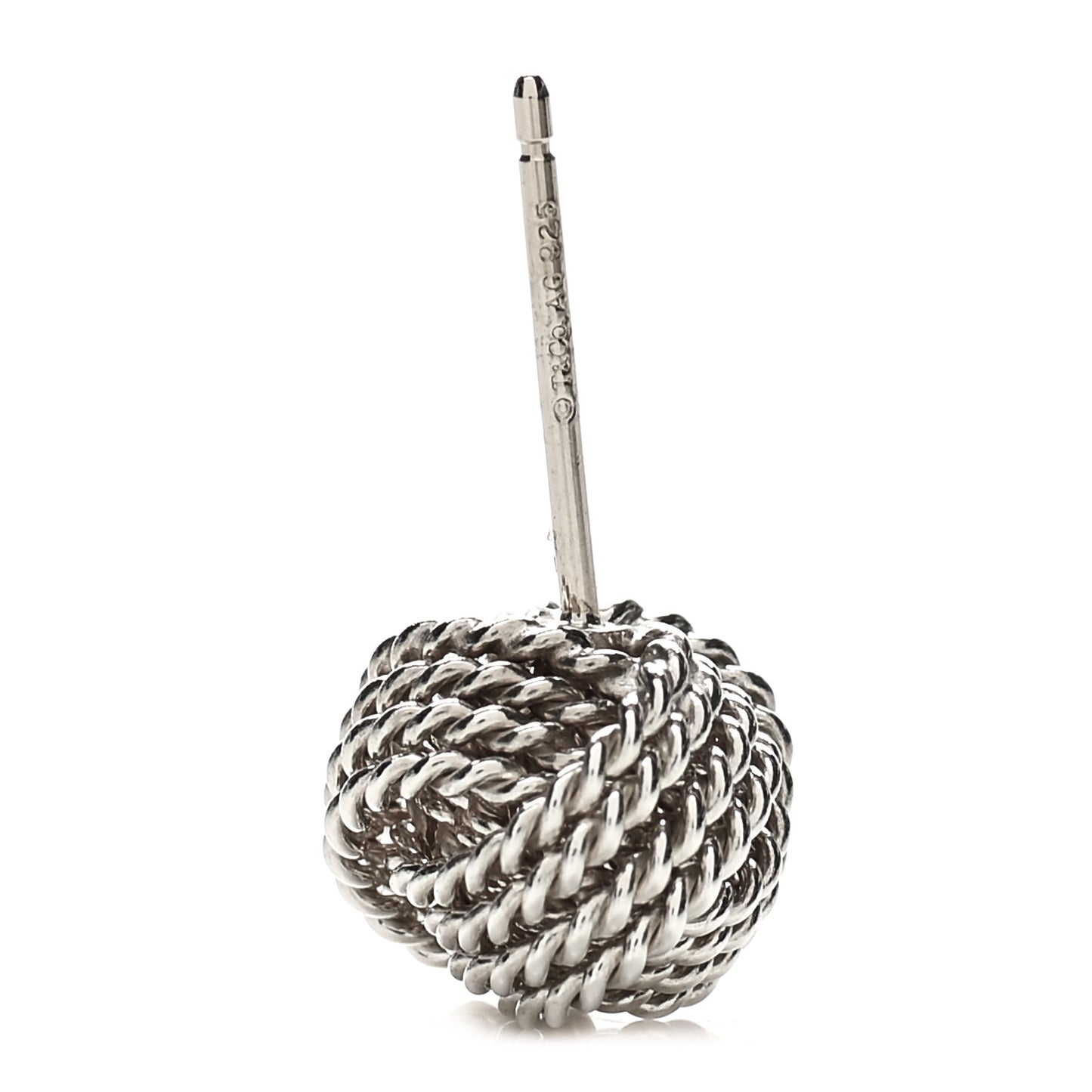 Sterling Silver Twist Knot Earrings