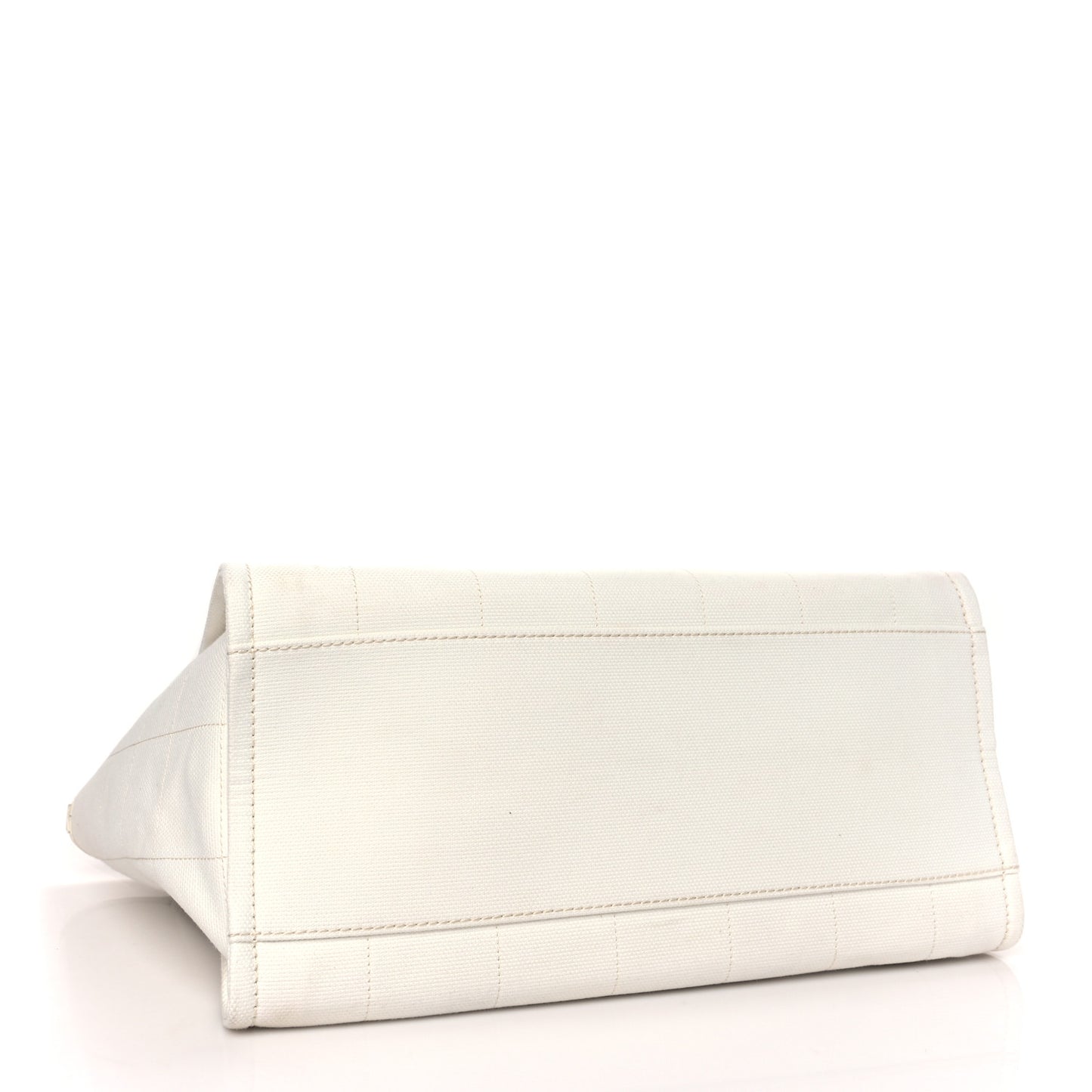 Cotton Medium Deauville Tote White