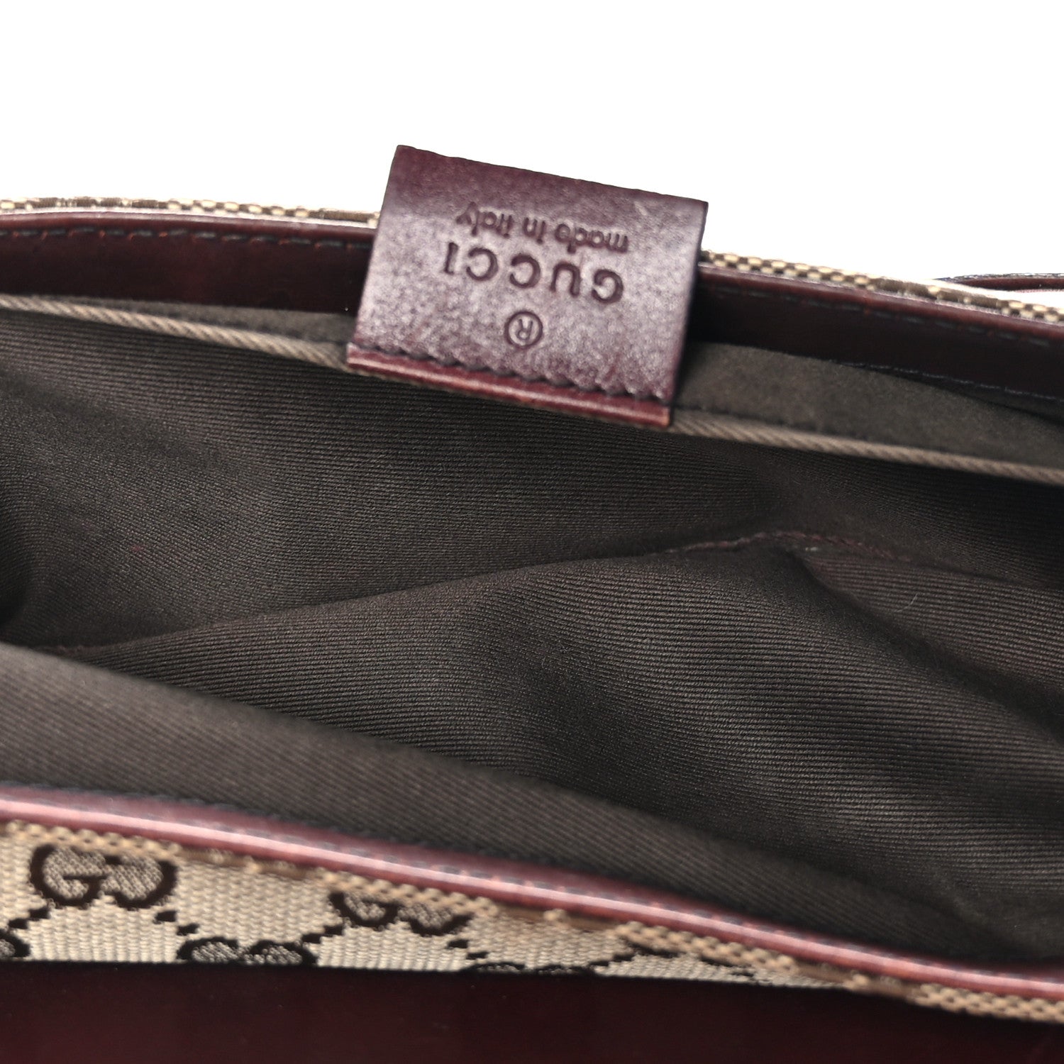 Gucci Monogram Studded Horsebit Clutch Bordeaux 5 of 11