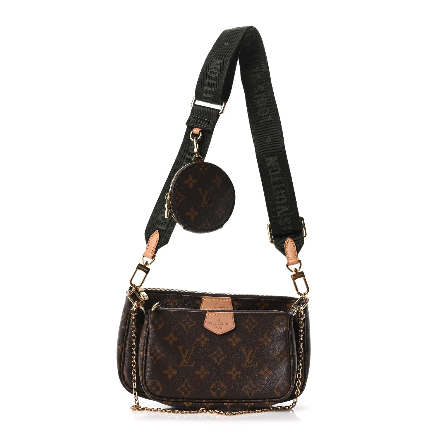 Louis Vuitton Monogram Multi Pochette Accessories Kaki 1890612