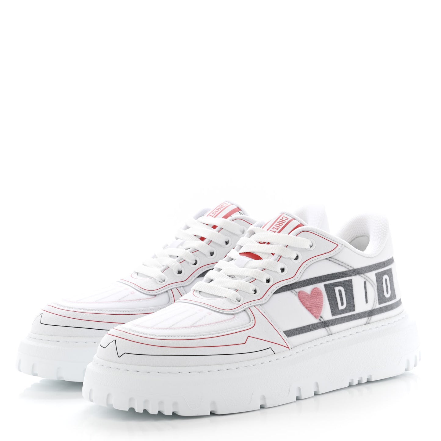Nylon Mesh Dior Addict D Chess Dioramour Low Top Sneakers 40 White Multicolor