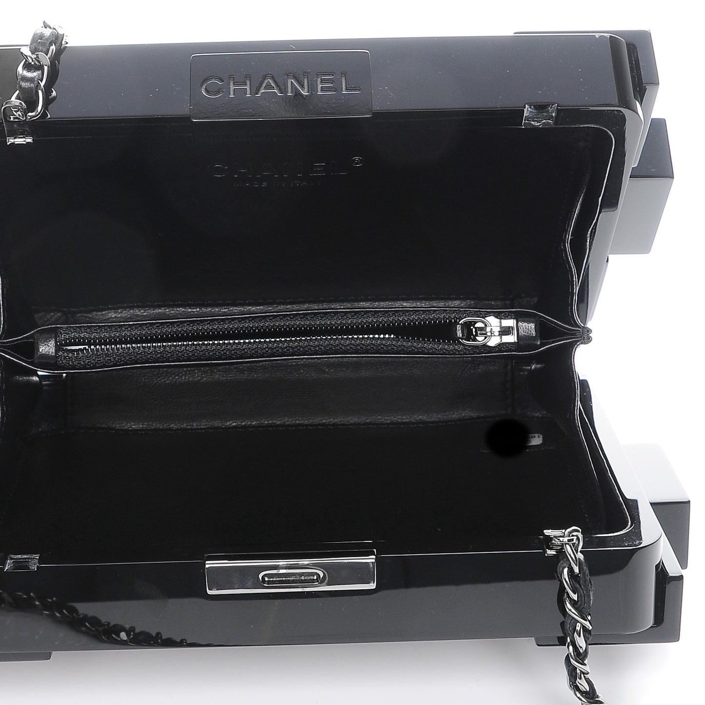 Plexiglass Crystal Lego Clutch Black