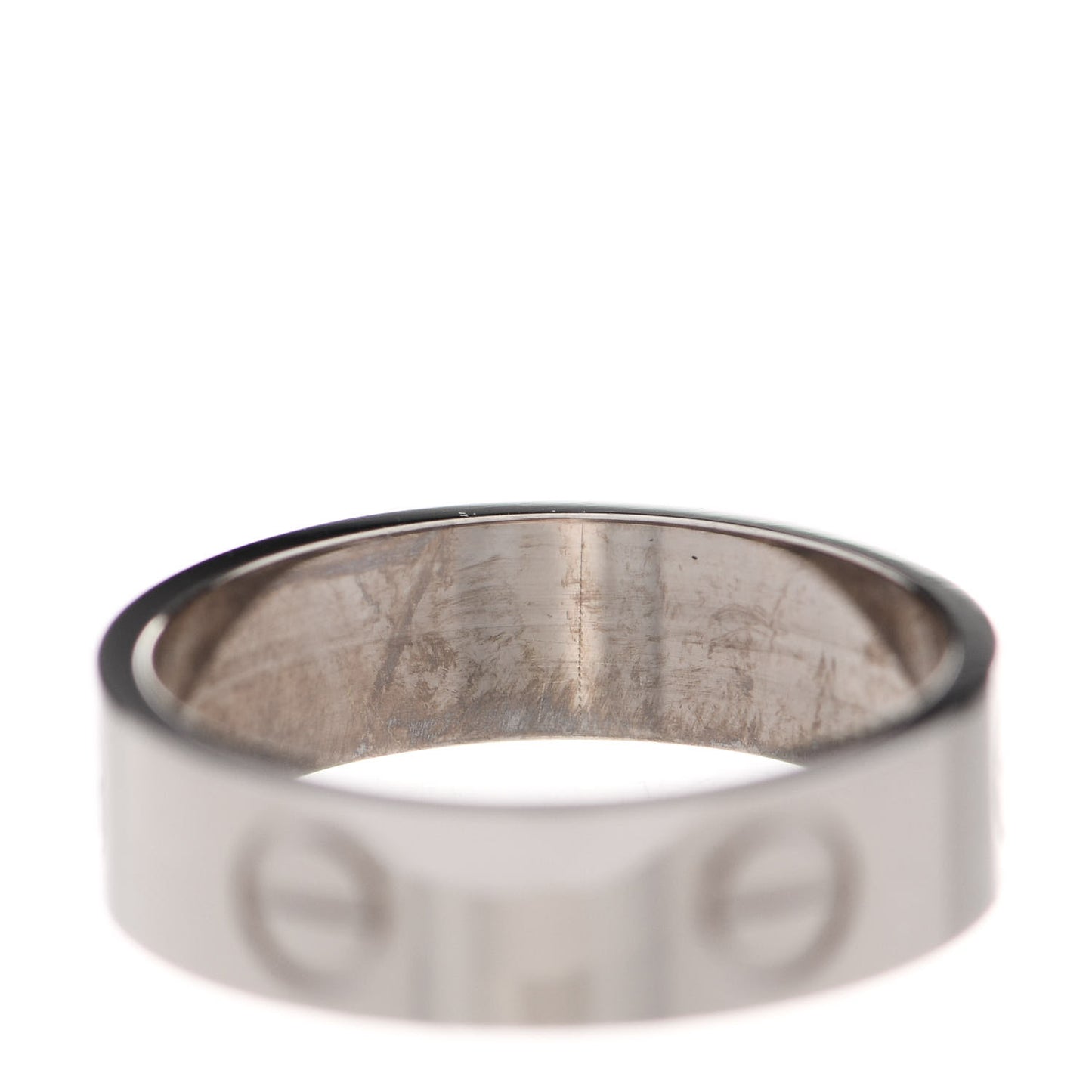 18K White Gold 5.5mm LOVE Ring 55 7.25