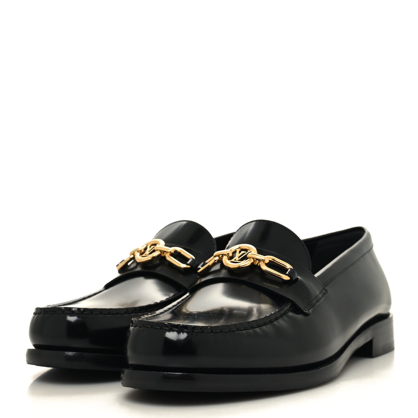 Glazed Calfskin Chess Flat Loafer 39.5
