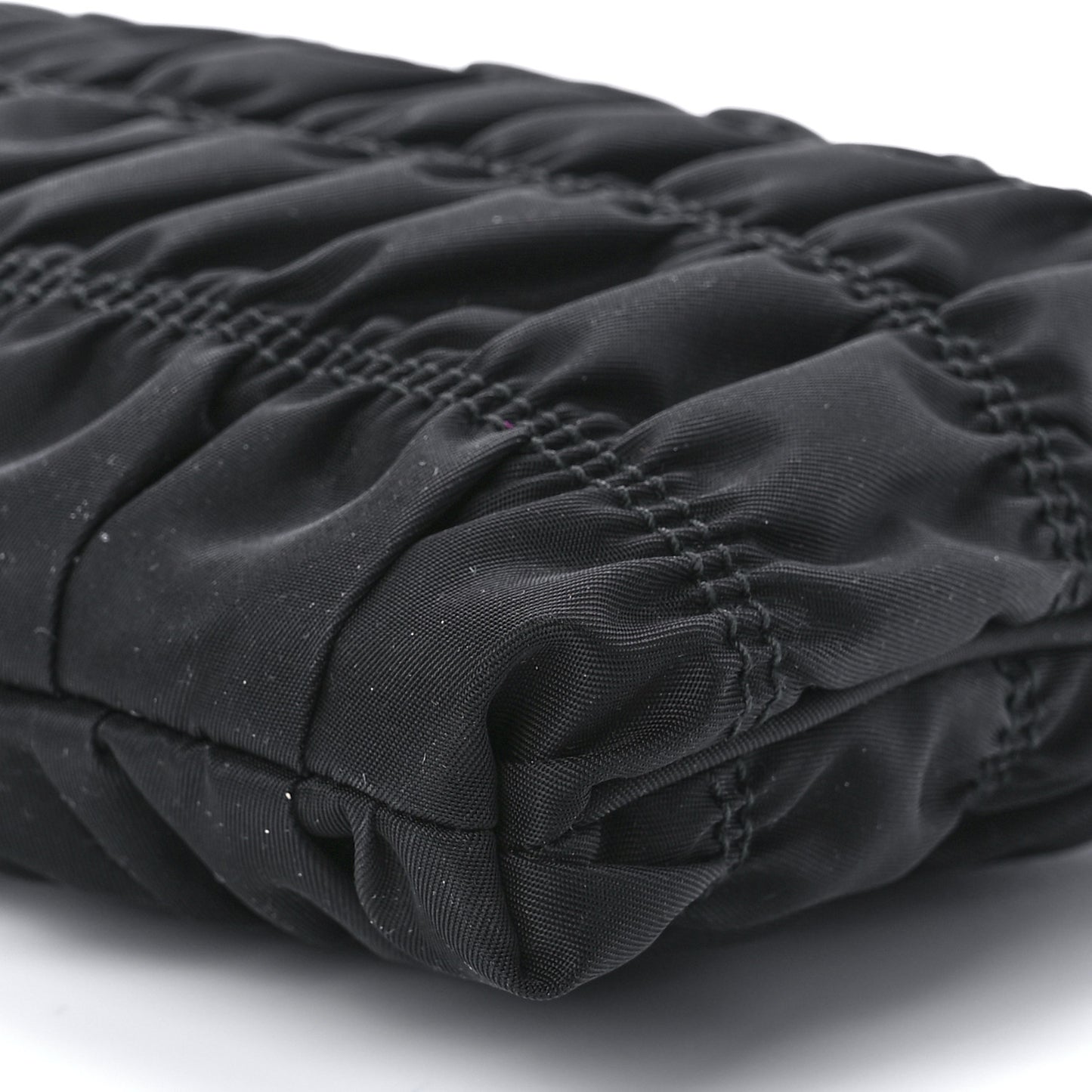 Tessuto Nylon Gaufre Wristlet Black
