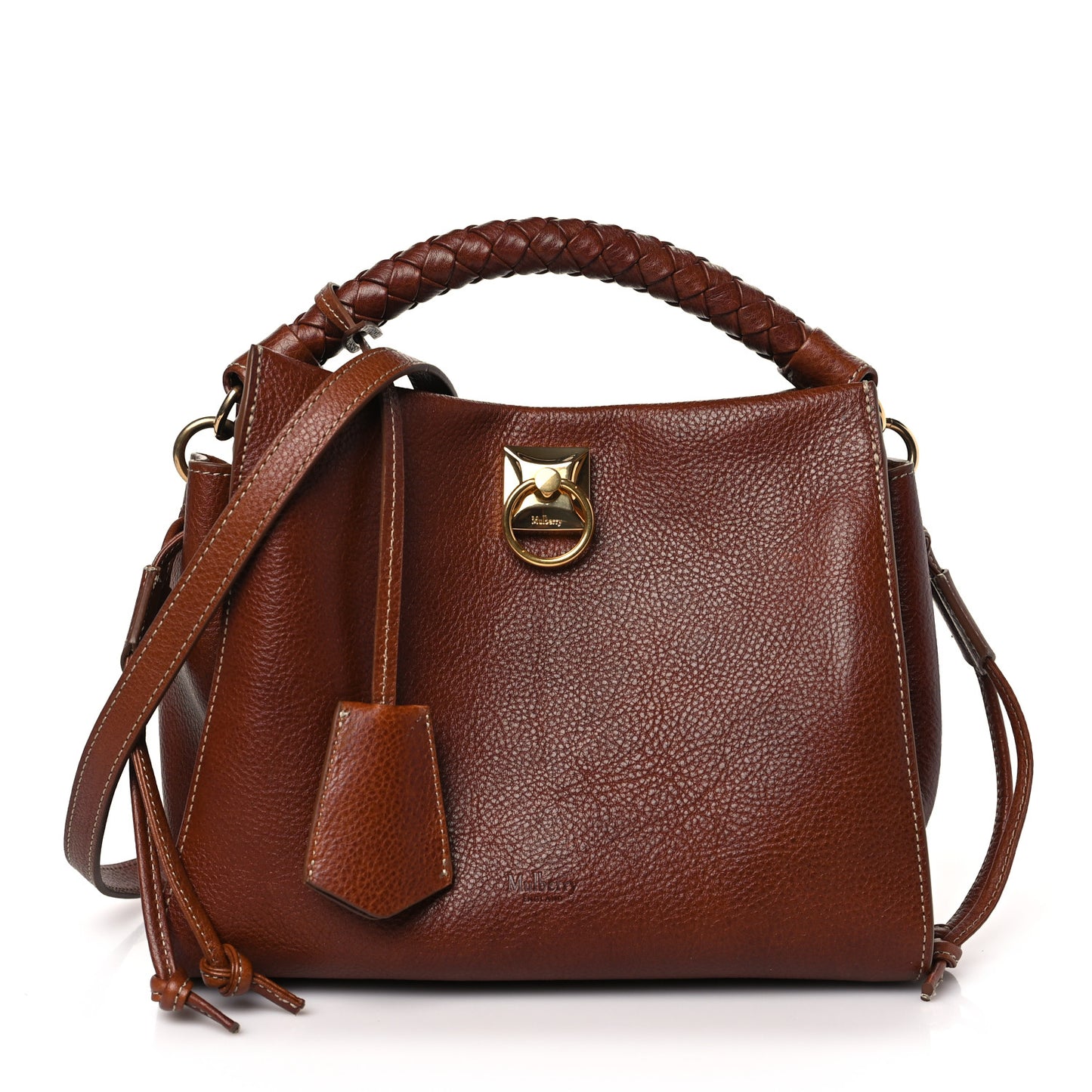 Heavy Grain Small Iris Tote Oak