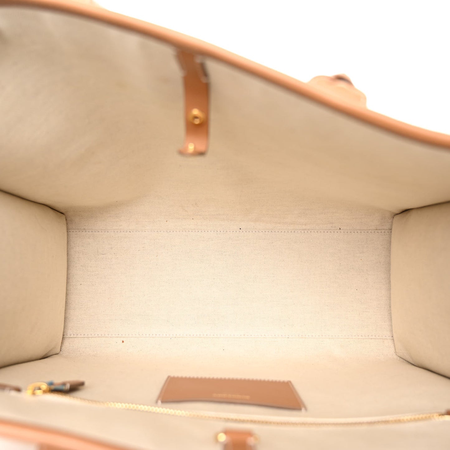 Raffia Calfskin Large Freya Tote Natural