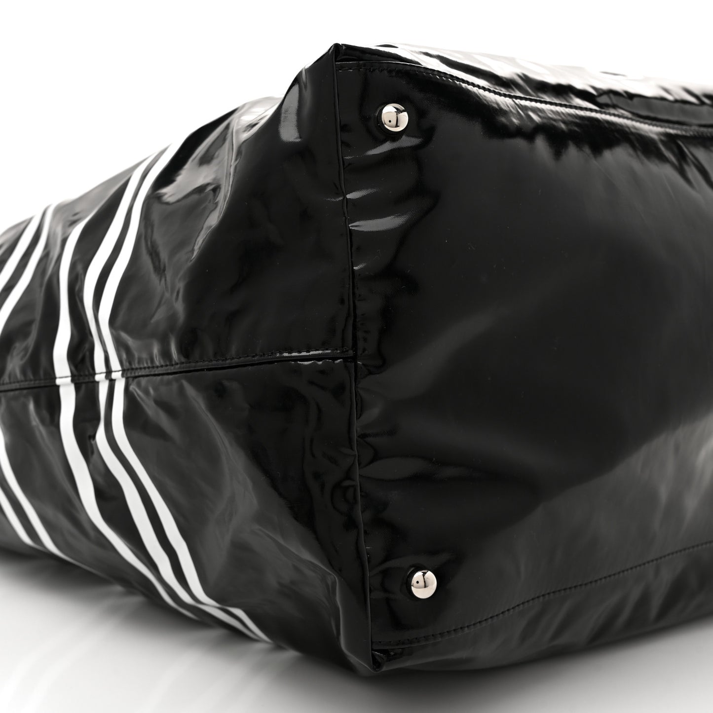 Vinyl Large La Pausa Bay Shopping Bag Black