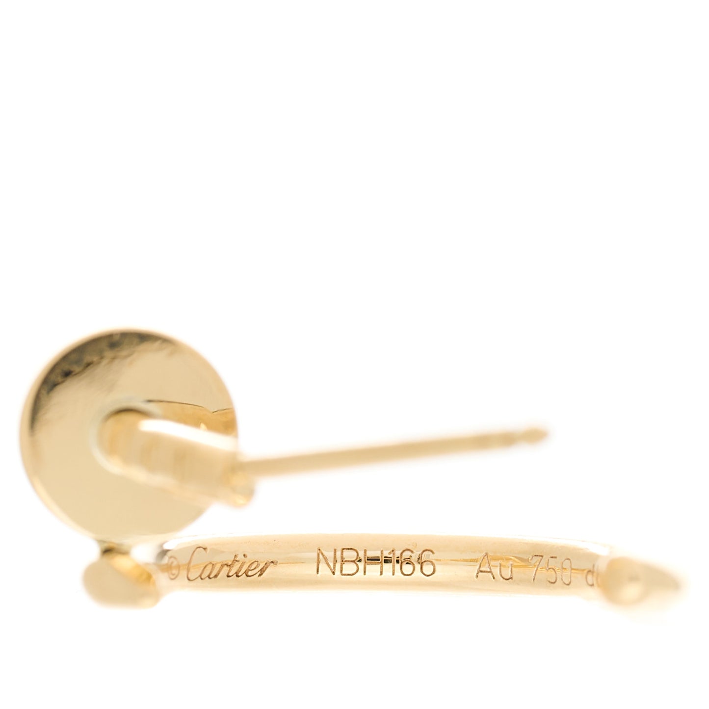 18K Yellow Gold Juste Un Clou Hoop Earrings