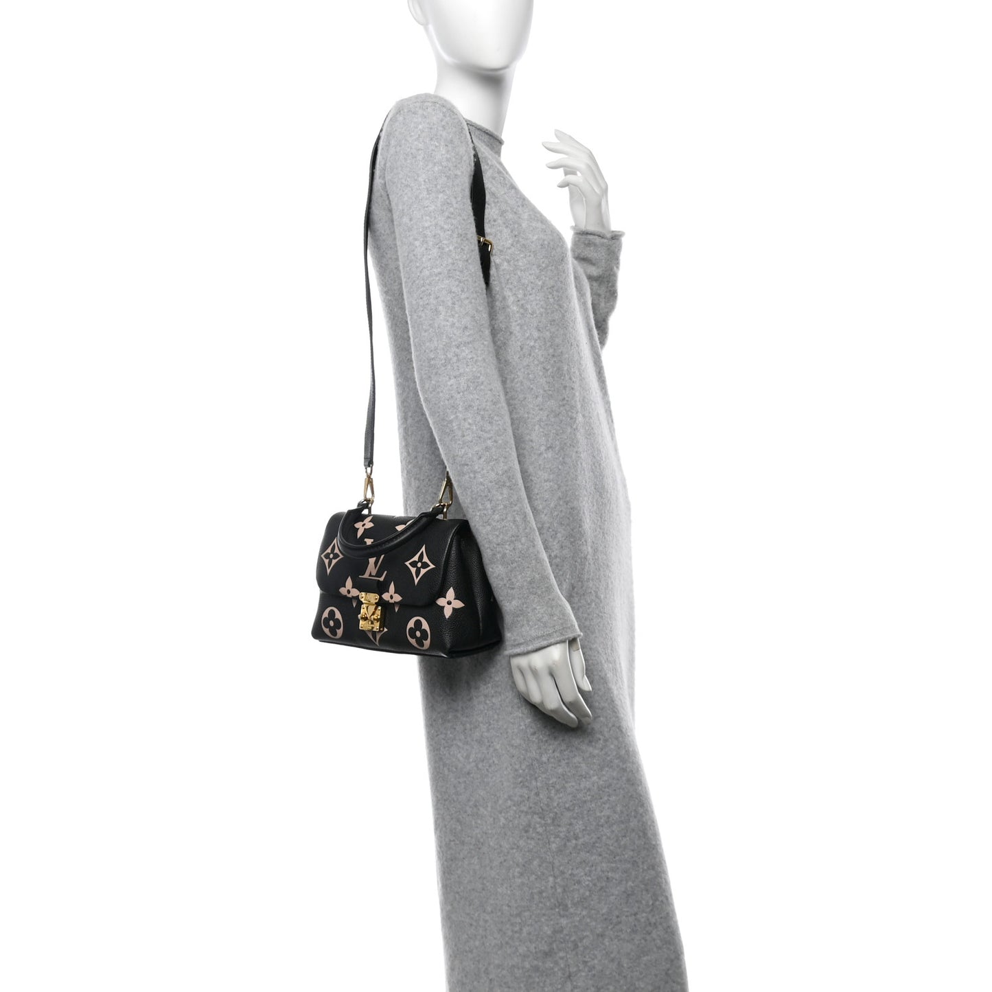 Empreinte Monogram Giant Madeleine BB Black Beige