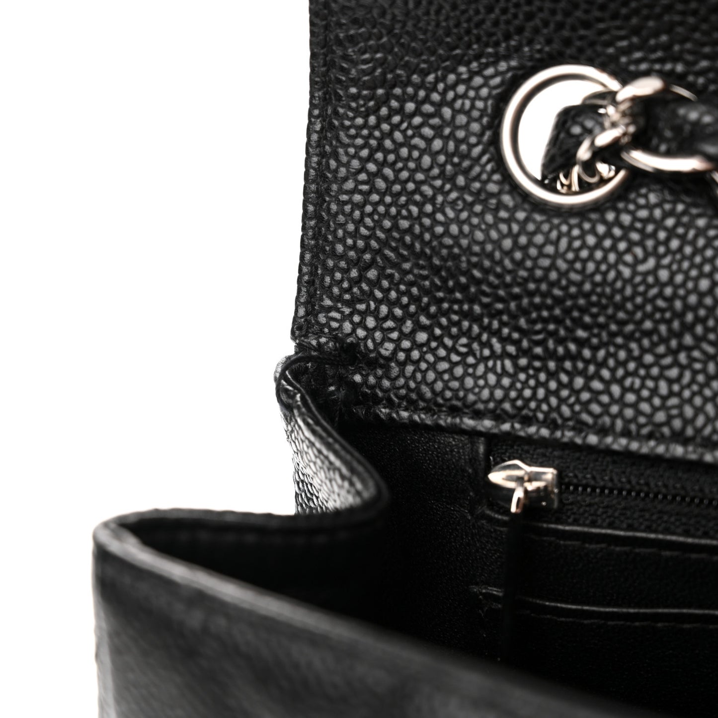 Caviar Quilted Jumbo Single Flap Black