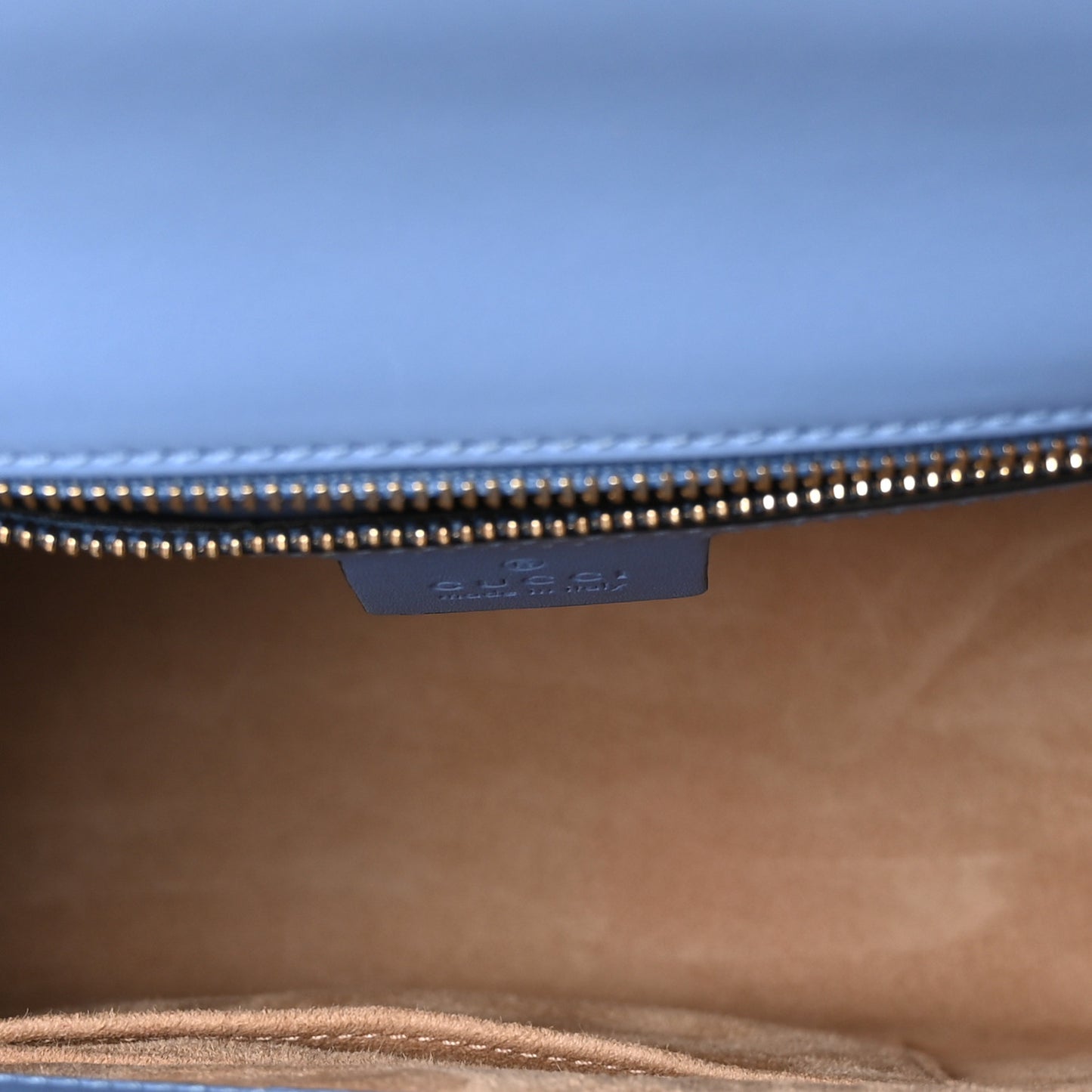 Calfskin Embroidered Medium Sylvie Top Handle Bag Clear Sky Blue