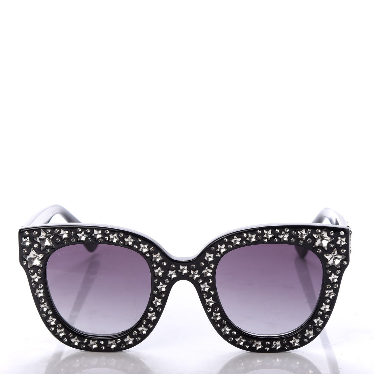 Acetate Stars Cat Eye Sunglasses GG0116S Black